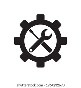 Service tools icon on white background