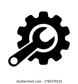 Service Tools icon. pictogram style is a flat bicolor symbol. Designed for web interface toolbars