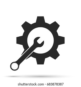 Service tools, icon. Vector illustration.