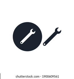 Service Tools icon. Vector pictogram style is a flat bicolor symbol