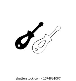 Service tools isolated icon, service hand tools vector icon - Vektör