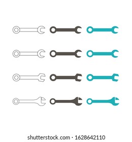 Service Tools Set. Service Tools Icon Set. Tools Icon. Setting Icon. Editable Stroke