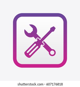 Service Tools toolbar Icon. Flat Isolated Graphic Vector Symbol