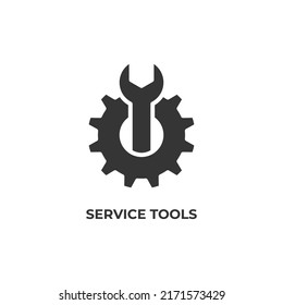 service tools vector icon. filled flat sign for mobile concept and web design. Symbol, logo illustration. Vector graphics