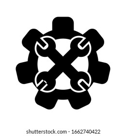  Icono vectorial Herramientas de servicio. Ilustración sobre fondo blanco.