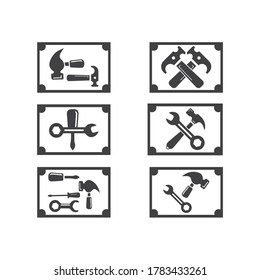 Vektorgrafik-Design-Vorlage für Dienstwerkzeuge