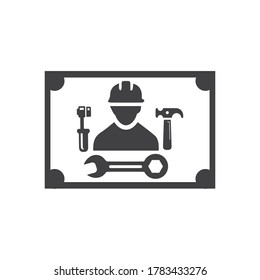 Service Tools vector icon illustration design template