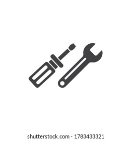 Plantilla de diseño de ilustración de icono vectorial de Herramientas de servicio