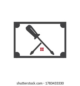 Plantilla de diseño de ilustración de icono vectorial de Herramientas de servicio