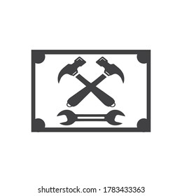 Plantilla de diseño de ilustración de icono vectorial de Herramientas de servicio