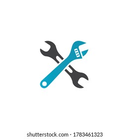 Plantilla de diseño de ilustración de icono vectorial de Herramientas de servicio