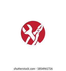 Vektorgrafik-Design-Vorlage für Dienstwerkzeuge