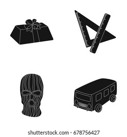 Service, transport and other web icon in black style.offense, training icons in set collection.