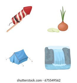 Service, travel and other web icon in cartoon style.cooking, tourism icons in set collection.