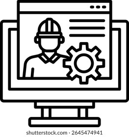 Service vector icon. Can be used for printing, mobile and web applications.