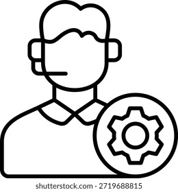 Service vector icon. Can be used for printing, mobile and web applications.