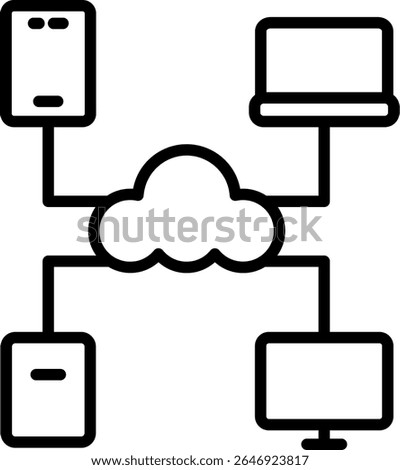 Service Vector Line Icon Design