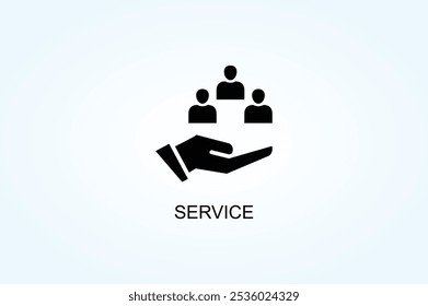 Ilustración De Vector De Servicio O Símbolo De Logotipo