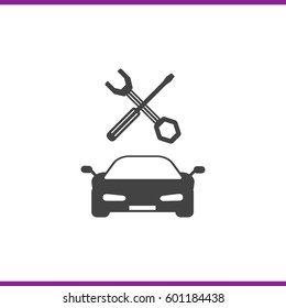 service vehicle vector icon