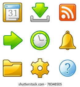 Iconos web de servicio