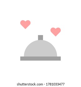 Service, wedding dinner icon. Simple color vector elements of marriage icons for ui and ux, website or mobile application