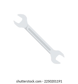 Service work wrench on isolated background, Vector illustration.
