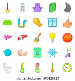 Service Worker Icons Set Cartoon Set Stock Vector (royalty Free) 690128923