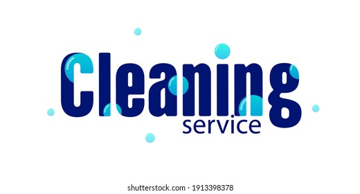 Services of the company for cleaning premises, deep dry cleaning of furniture. Sign, symbol