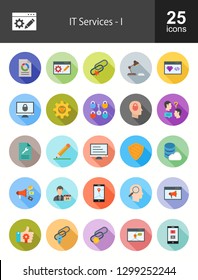 IT Services Flat Icons