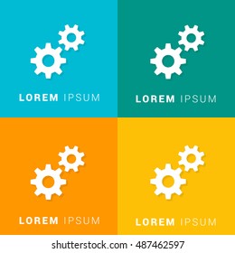 Services Four Color Material Designed Icon / Logo