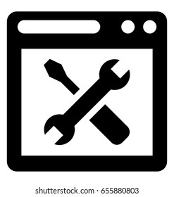Services Glyph Vector Icon 
