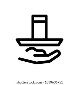 icono de servicios o logotipo símbolo de signo aislado ilustración vectorial - iconos vectoriales de estilo negro de alta calidad
