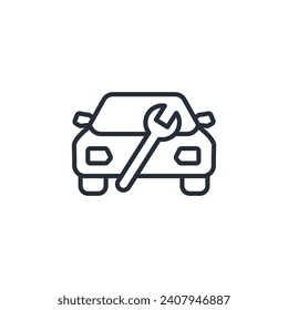 services icon. vector.Editable stroke.linear style sign for use web design,logo.Symbol illustration.