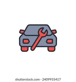services icon. vector.Editable stroke.linear style sign for use web design,logo.Symbol illustration.