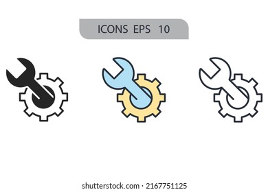 services icons  symbol vector elements for infographic web