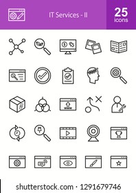 IT Services Line Icons