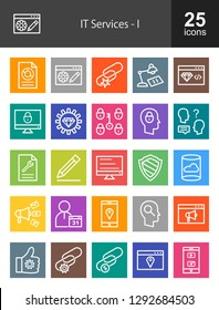 IT Services Line Icons
