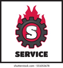 Services logo templates. Car services logo sign