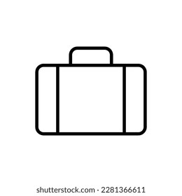 Services portfolio vector icon, briefcase symbol. flat vector illustration for web site or mobile app.eps