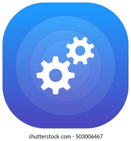 Services Purple - blue circular UI/UX App Icon / Logo Design