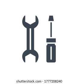 Services Related Vector Glyph Icon. Isolated on White Background. Vector Illustration.