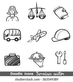 Services Sector Icons 