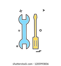  services  setting tools wrench icon vector design