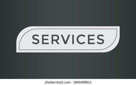 services text web button. signs label services 