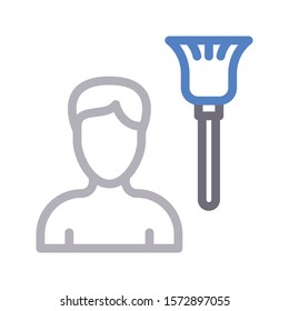 services vector color line icon 