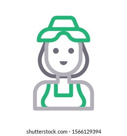 services vector colour line icon 