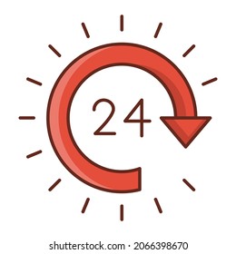 services Vector illustration on a transparent background. Premium quality symbols.Vector line flat color icon for concept and graphic design.