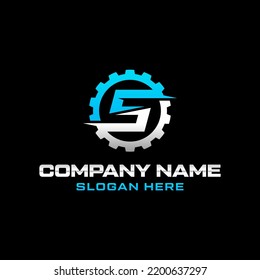 Servicing Initial Letter S Logo With Premium Business Card Design Vector Template