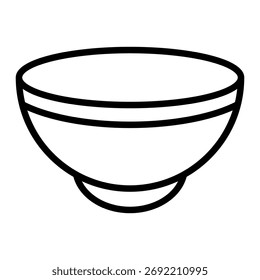 Serving Bowl Icon Element For Design