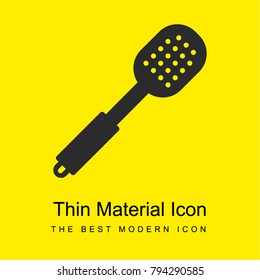 Serving bright yellow material minimal icon or logo design